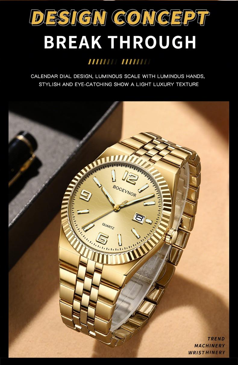 【dealsforyoudays 6-Piece】 Jumpstart sale Men's Watch Elegant Gift Box: A must-have trendy accessory for parties and gatherings, showcasing unique taste; also a high-quality business gift for boyfriends Men's Luxury Quartz Watch Set