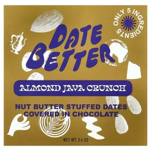 Date Better Snacks Dates, Almond Java Crunch, 2.4 oz