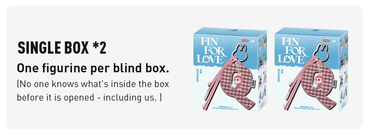 unboxing - THE MONSTERS Pin for Love Series- Letter Pendant Blind Box (A-M)