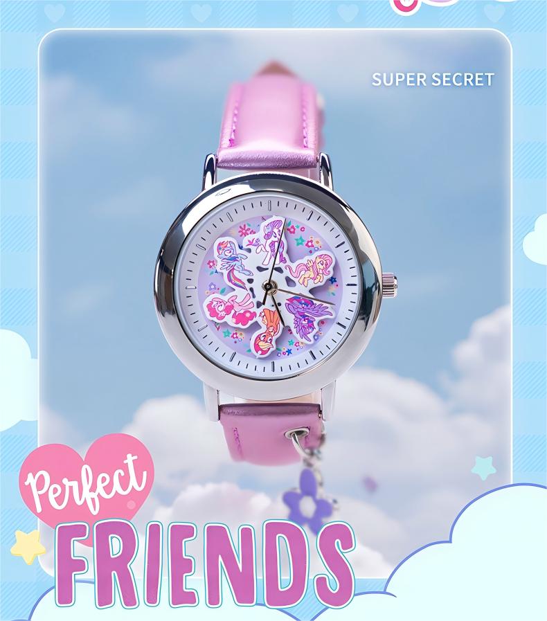 My Little Pony Magic Sweetheart Series Blind Box Watch MLP Characters Inspired Design Mystery Collectible Watch Twilight Sparkle Rarity Pinkie Pie Apple Jack Rainbow Dash Fluttershy Ideal Christmas New Year Holiday Gift for Girls