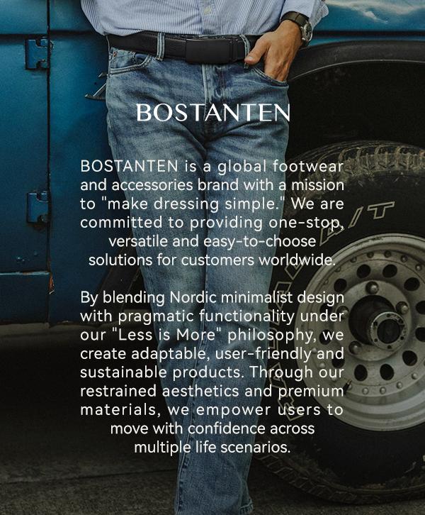 BOSTANTEN Mens Belt Leather Ratchet Easy Release Belt For Men Designer Belt Dress and Casual with Adjustable Buckle for Men's Wear Gift Textured Fathers Gift