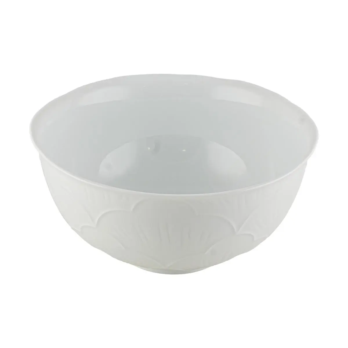 Jingdezhen Ceramic Dinnerware Set - "Guo Se Tian Xiang" Translucent White Glaze Soup Bowl & Plate - 8-Inch
