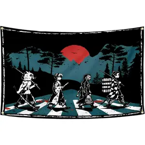 Tapestry Decor Anime Tapestry 3x5Feet Funny Flag Banner Wall Hanging Wall Décor for Dorm Bedroom Home Décor Decor