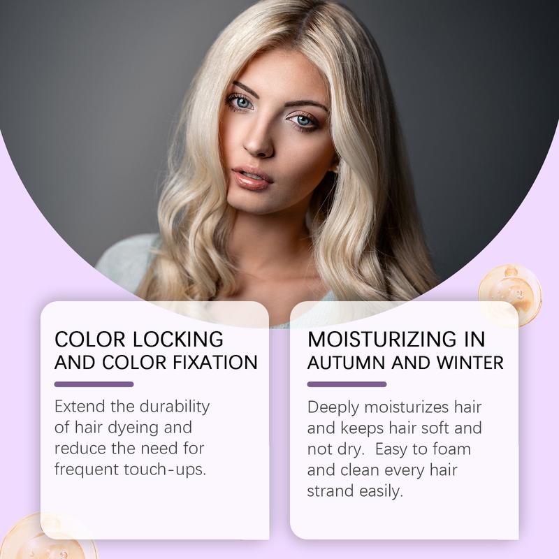EELHOE Purple Shampoo - Anti-Yellowing Color Lock Formula, Deep Moisturizing  Frizz-Control for Long-Lasting Vibrant Hair Vibrant Hair Color Protector: EELHOE Purple Shampoo, Anti-Yellowing Moisturizing, Locks Dye Strengthens Hair