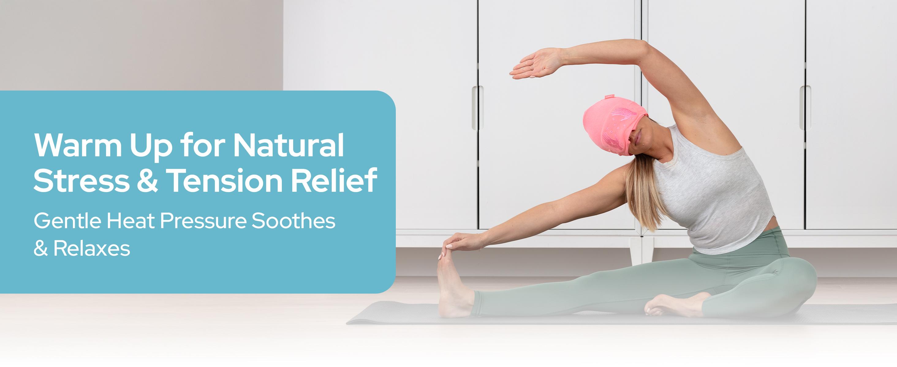 Soothefy Migraine Headache Relief Cap - Built-in Slide-Up Eye Mask - 360° Cooling & Compression Hangover Hat for Hot & Cold Therapy, Ice Head Wrap for Tension and Stress, Gift Soothing Sleep Aid Products