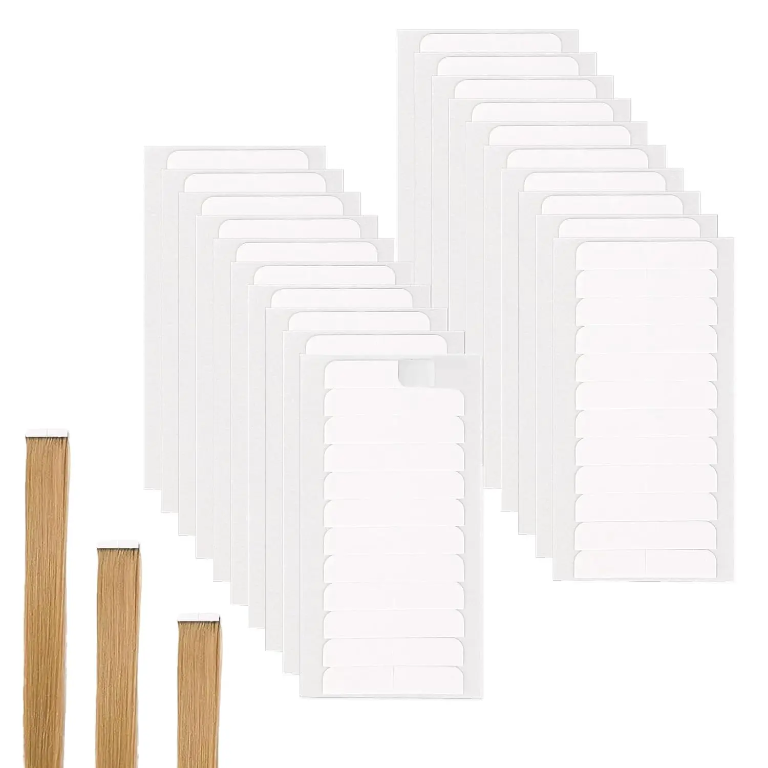 Hair Extension Tape, 240 count Double Sided Adhesive Wig Tape  Human Hair Extension Tape Tabs Clear  Hold Lace Tape in Extension Replacement Wig Glue for Front Lace Wig Toupee Hairpiece