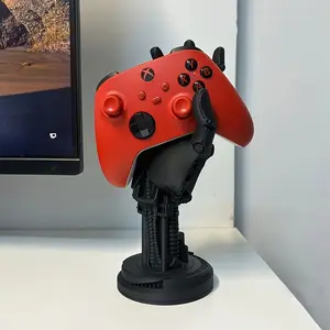 1PC Cyberpunk 3D Printed Game Controller Stand ️ - Adjustable ABS Desk Organizer for Controllers/Phones, Multi-Functional Gamer Accessory, Console Accessories, Black Friday Deal: Ideal Halloween & Back-to-School Gift