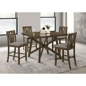 Canfield 47-inch Counter Height Dining Set Brown