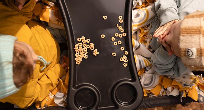 HARPPA All-Terrain Wagon Stroller for 2 with Canopy, Foldable 2-Seat Strollers for Babies, 4 Seats Wagon for Outdoor & Beach, Adjustable Push & Pull Handle, Footwell & Large Storage