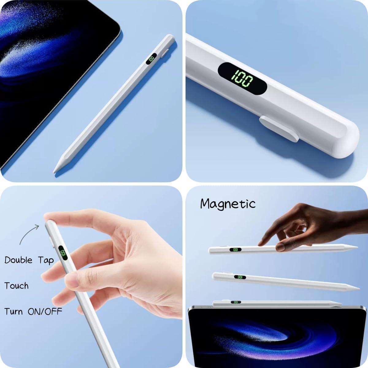 Stylus Pen for iPad,Apple Pencil for iPad 9th&10th Generation -iPad Pencil 2nd Generation,Fast Charge Active Pencil Compatible with 2018-2026 Apple iPad Pro11&12.9 inch, iPad Air3/4/5,iPad 6-10,iPad Mini 5/6 Gen Accessories Adapter