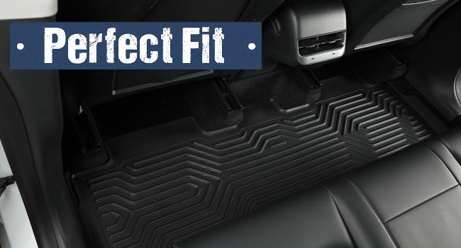 CROSSDESIGN TPE Floor Mats Fit for Ford Explorer(Excludes Hybrid)Ford F-250 / F-350 Super Duty ,Ford Escape/13-18 C-Max, F-150 SuperCrew (includes 22-24 Lightning Models)Ford Accessories Black Waterproof Durable floormats Non-slip
