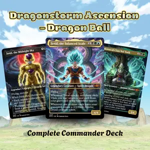 MTG Proxy Commander Deck – Dragonstorm Ascension – Full 100 Card Deck – Ready to Play Dragon Commander EDH – Anime Fantasy Art – Ultimate Gift