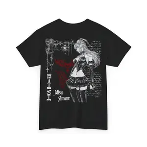 Death Note Misa Amane Tshirt, Anime Graphic Tee, Unisex Heavy Cotton Shirt, Manga Fan Apparel, Misa Amane Manga Art Shirt