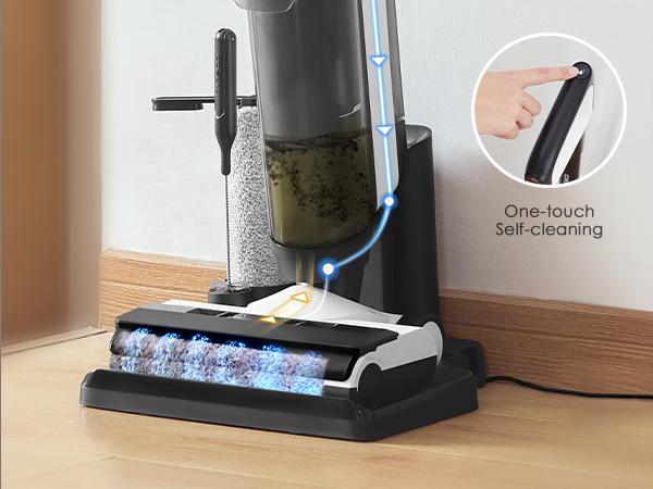 Tineco FLOOR ONE S5 COMBO 2-in-1 Smart Cordless Wet-Dry Vacuum Cleaner and HandVac, Great for Sticky Messes and Pet Hair, Lightweight, Ultra-Quiet, with Smart Display, Wi-Fi, App and Voice Guide