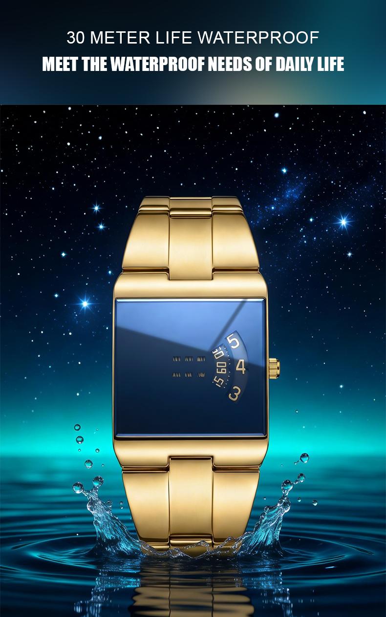 【TikTokShopStockUp】 Racing Sports Watch, Luxury Men's Racing Sports Watch, Iridescent Mirror Design, Stainless Steel Material, Casual & Business Style, Perfect Gift for Him, Fashionable Wristwatch with Time Display