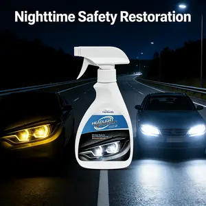 Homonth Headlight Care Spray, Car Headlight Maintenance Fluid, Universal Care Fluid for Cleaning Oxidation on Lamp Surfaces, car wax spray