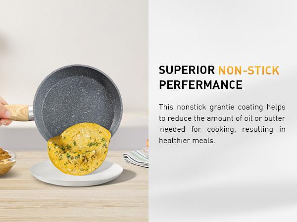 Kitchen Academy 17 Pieces Induction Cookware Set with Nonstick Cooking Pans, Includes Pan, Baking Form & More Springtok Multicolor Pot Cast Iron Skillet