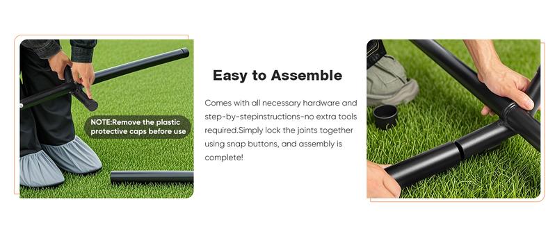 Double Hammock With Carry Bag, With Space-Saving Stand, Heavy-Duty Steel Frame, 450 Lb. Load Capacity, Easy To Assemble, For Patio, Park, Outdoors