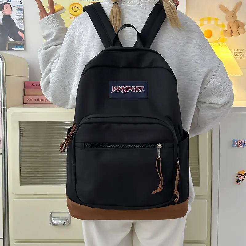 JanSport Multifunctional Polyester Laptop Backpack - Black Sports & Outdoor Gym Bag Accessory, Best Travel Backpack, Business Commute, Airplane Travel Daypack for Work & School, Backpack For Traveling On Airplane