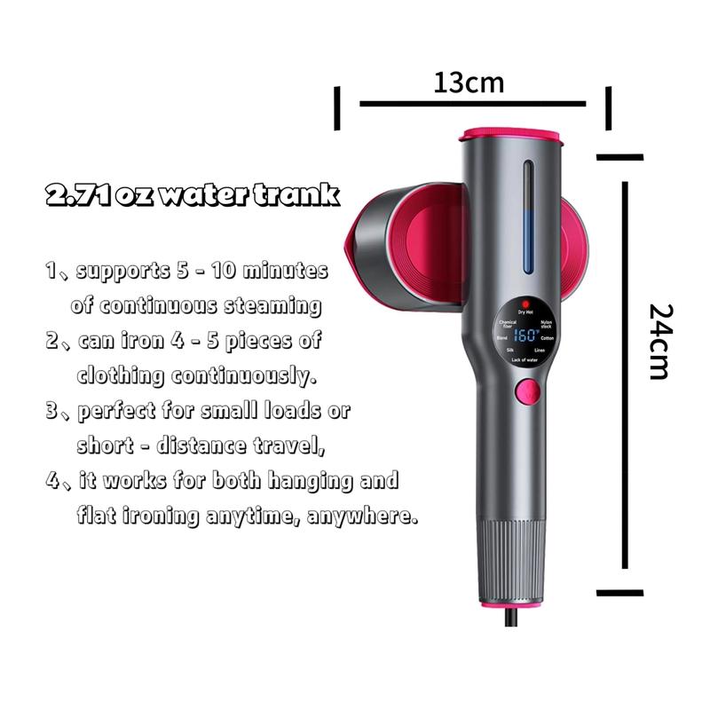 【Live Stream Exclusive】Dr.Flash 2-in-1 Steam Iron & Clothes Steamer Handheld Portable Garment Steamer Wrinkle Remover, Fast Heat-Up, Large Soleplate, 80ml Water Tank - Lightweight for Home, Travel, and Office Use