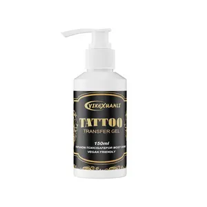 5 Ounce Tattoo Stencil Transfer Gel Solution, 150ml Professional Tattoo Stencil Gel Fresh Tattoo Stuff Stencil Transfer Cream Gel for Tranfer Stickers Paper Machine Soap Tattoo Supplies - Clear & Long-Lasting