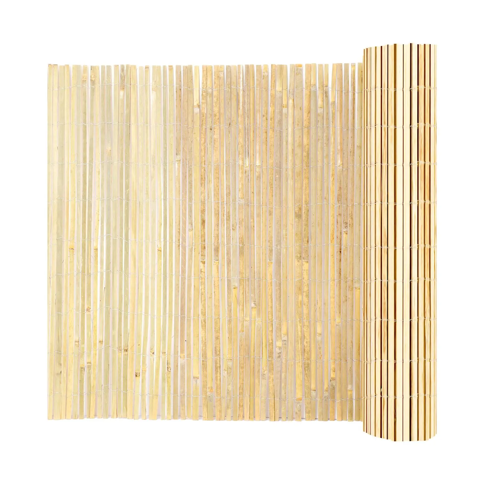 【SummerFinds】VEVOR Natural Bamboo Fence Privacy Screen,  Eco-Friendly Privacy Bamboo Slat Fence, 6 ft H x 13 ft L Decorative Bamboo Screen Panel, for Garden, Backyard, Balcony, Patio, Pool Side