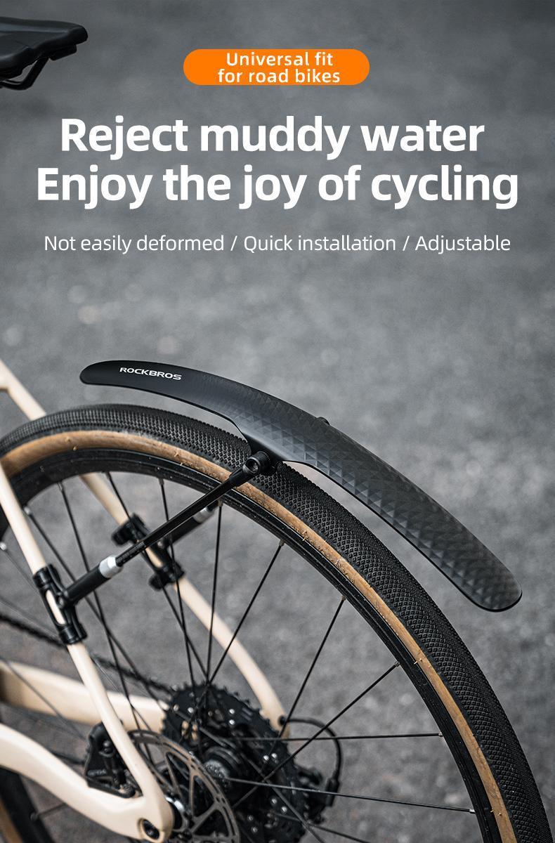 Rockbros Bike Fender Universal Front And Rear Dust Proof Quick Release Touring Bike Durable Removable Bicycle Fender