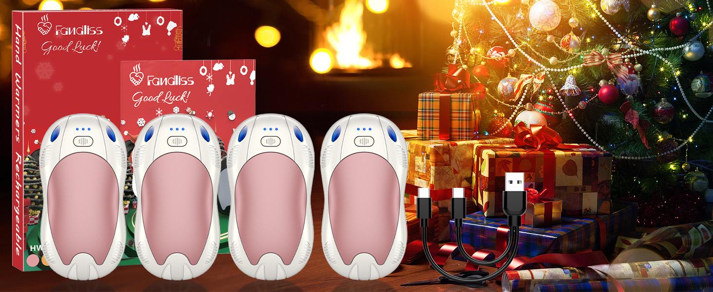 Rechargeable Hand Warmers,10000mAh Quick Heating Pocket Heater, Reusable Electric Hot Hands for Outdoor/Camping/Skiing/Hunting/Golf, Perfect Valentine's Day Gift & Birthday Presents for Men Women