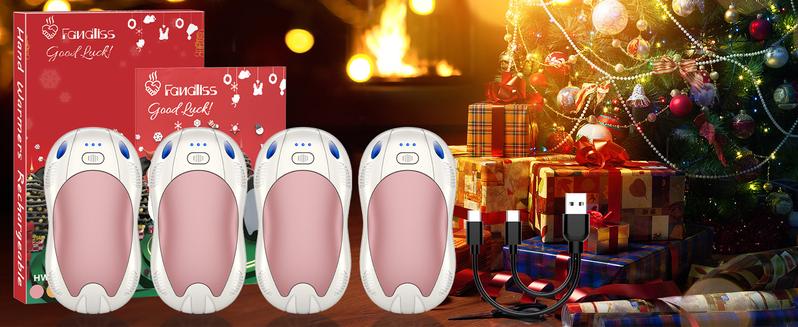 Rechargeable Hand Warmers,10000mAh Quick Heating Pocket Heater, Reusable Electric Hot Hands for Outdoor/Camping/Skiing/Hunting/Golf, Perfect Valentine's Day Gift & Birthday Presents for Men Women