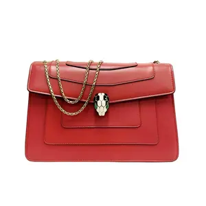 Pre-owned Bvlgari Calfskin Shoulder Bags Serpenti Forever Shoulder Bag Authentic secondhand