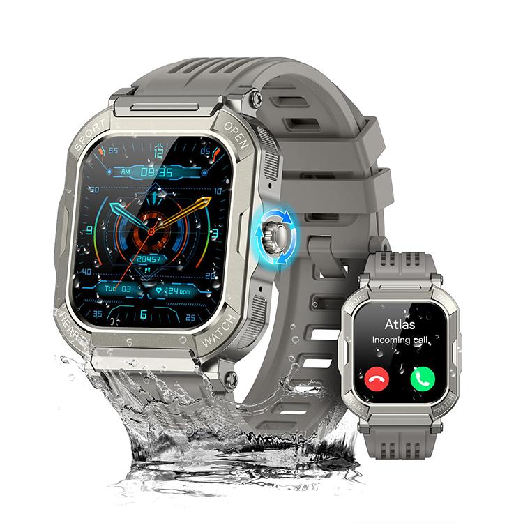 [Spring Deals] Tukio 2026 Military Smart Watch for Men 1.91'' Fitness Tracker with IP68 Waterproof Step Counter Sleep Monitor 110+ Sport Modes Compatible with Android & iPhone Wearable