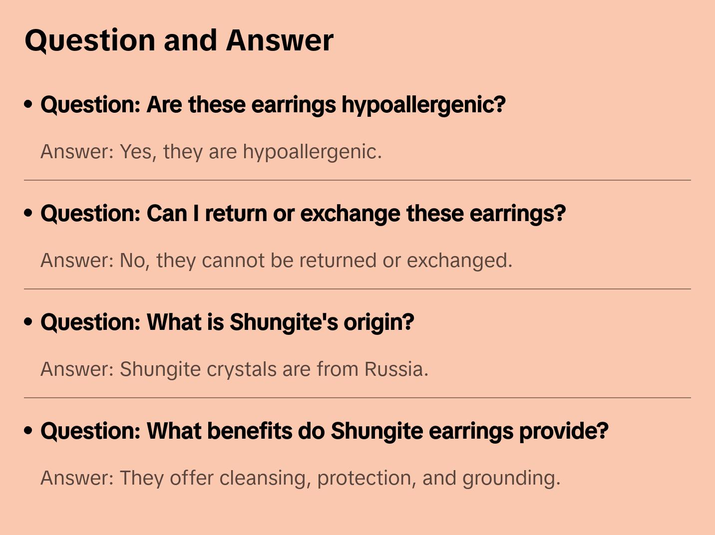 Shungite Raw Natural Earrings in Prong Stud Setting - Sterling Silver