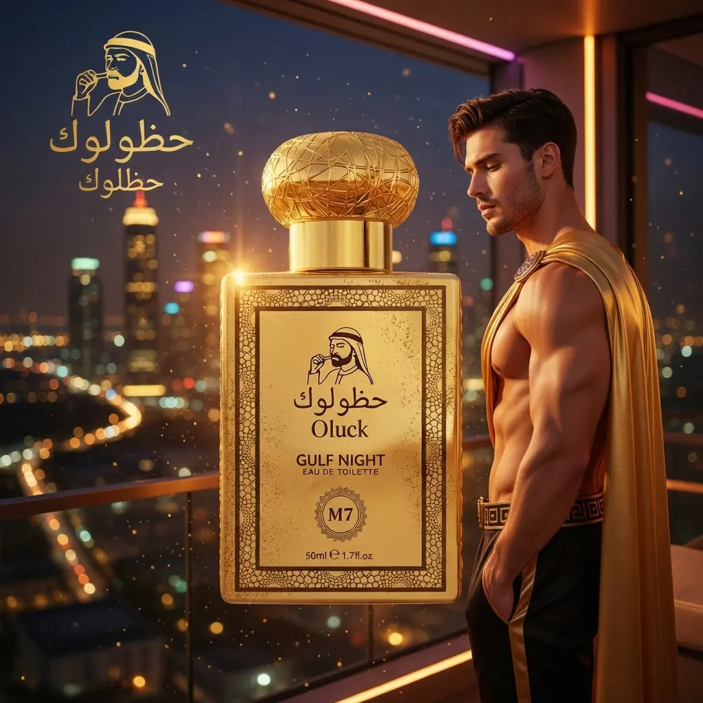 Oluck M7 (Gulf Night) Unisex Cologne - Lemon, Pineapple, Nutmeg, Cedarwood, Vanilla Notes, Middle Eastern Arabian Scent Perfume, Cedarwood Scented Fragrance, Long Lasting Fragrances, Birthday Gift for BF, Long Lasting Perfume,back to school