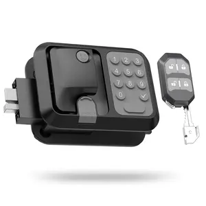 RV Keyless Entry Door Lock - Anti-Theft Keypad Latch Handle for Travel Trailers & Campers - Includes 1 Lock, 2 Remotes & Install Kit (Fits Most Models)