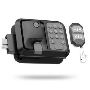 RV Keyless Entry Door Lock - Anti-Theft Keypad Latch Handle for Travel Trailers & Campers - Includes 1 Lock, 2 Remotes & Install Kit (Fits Most Models)