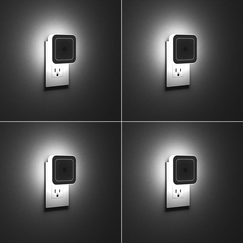 DGAPHRO Night Light, Night Lights Plug into Wall 4-Pack,Plug in Night Light,Dusk to Dawn 1W Nightlight Led Night Lights for Bedroom, Bathroom, Hallway Warm White