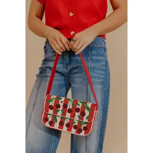 Cherry On Top Beaded Purse