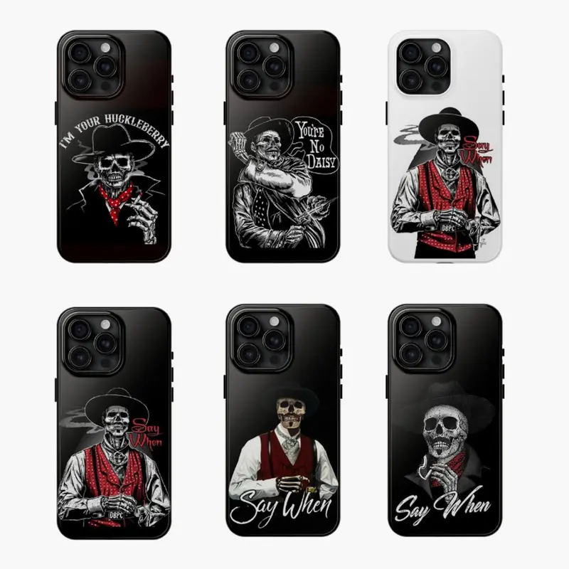 VYD Doc Holliday Val Kilmer Tombstone Movie TPU Silicone Casing - Retro Western Art Aesthetic, Shockproof, Waterproof, Scratch-Resistant Finish, Lightweight, Easy to Carry, Easy-Grip Cover for iPhone 11-18 Series, iPhone 16 Plus, Movie Fan Gift