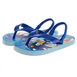 Josmo Kids Sonic the Hedgehog Flip Flop Sandal Water Shoes - Beach Slides Slip-On Thong Flip-Flops Sandals for Boys (5-10 Toddler 11-12)