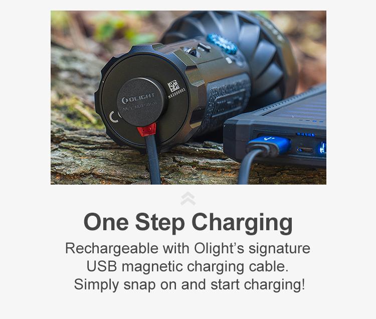 OLIGHT Marauder Mini Rechargeable Flashlight, 7,000 Lumens Brightest Flashlights with 600 Meters Beam Distance, MCC3 Magnetic Charging Handheld Lights