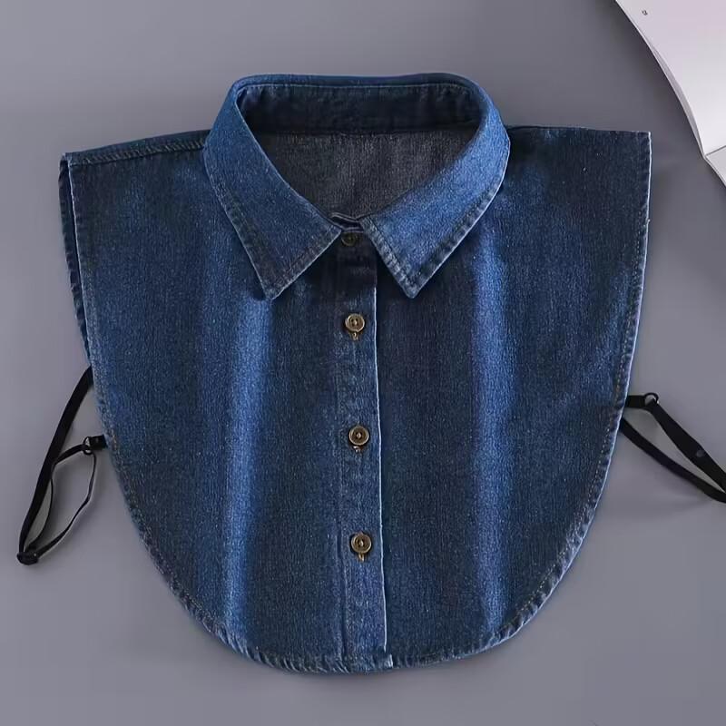 Fake Collar Shirt Collar for Blouses & Sweaters Structured Collar Piece to Turn Tops into Dresses One Size Fits 85-140 catties Practical Accessorize