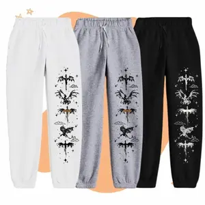 Vintage Fourth Wing Sweatpants, Basgiath War College Pants, Xaden Riorson, Rebecca Yoros, Fantasy Romance Book Sweatpants, Bookish Gift, Unisex Cotton Graphic Casual Sweatpants