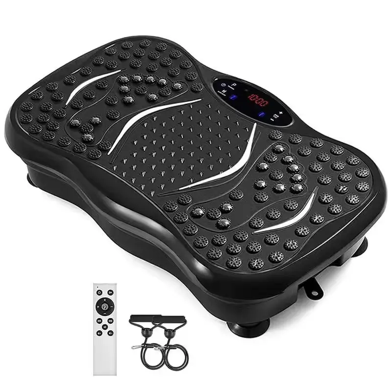 Full Body Vibration Plate - Digital Control Panel Fitness Shaking Machine with Multiple Speed Levels, Remote Control for Home Workout, Toning & Core Strength