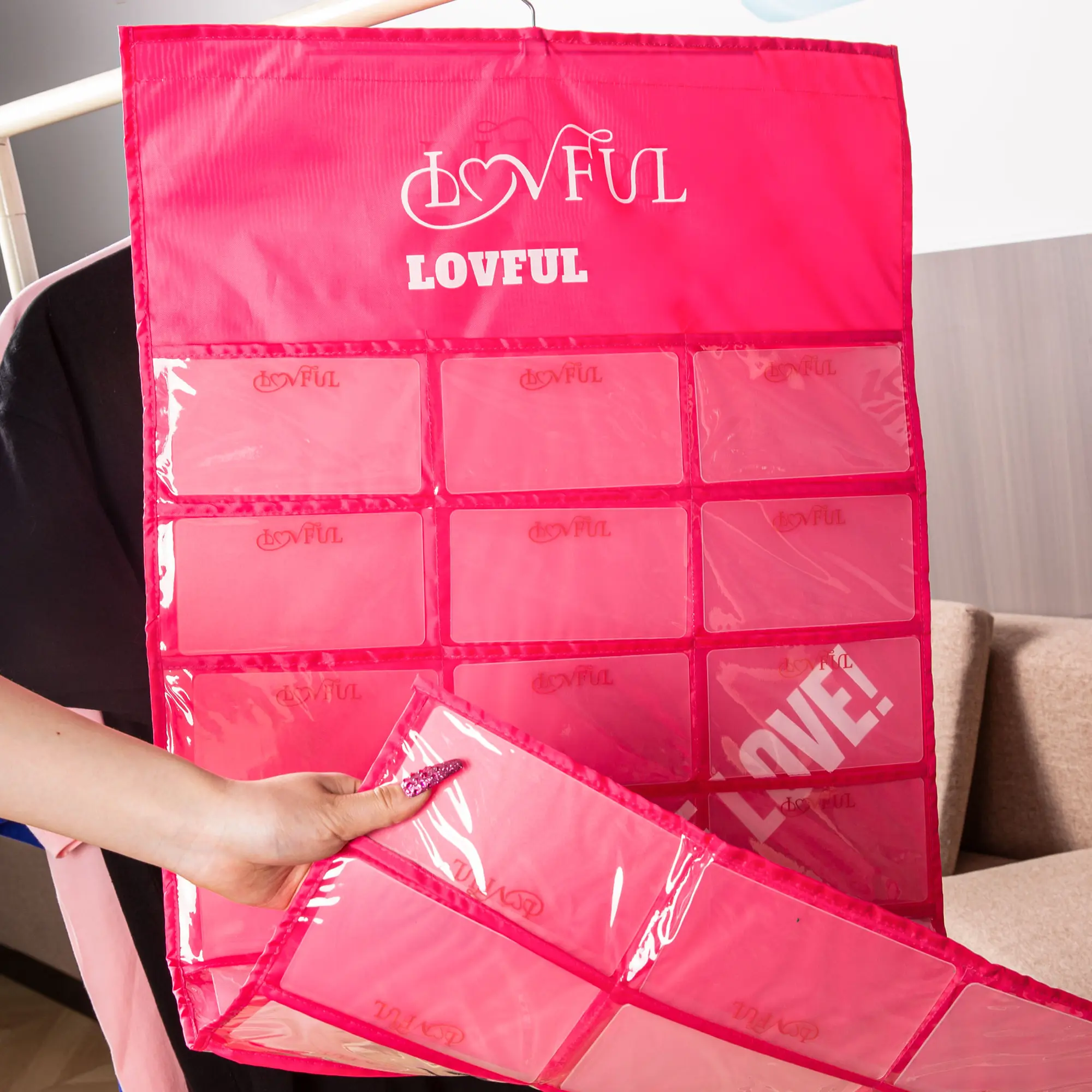 Lovful Double‑Sided Transparent 48‑Pocket Storage Bag, Organizer Pouch for Acrylic Press‑Ons, Portable Travel Case—Gel Tips & Art Supplies #DealsForYouDays