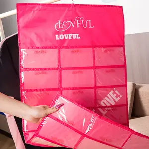 Lovful Double‑Sided Transparent 48‑Pocket Storage Bag, Organizer Pouch for Acrylic Press‑Ons, Portable Travel Case—Gel Tips & Art Supplies