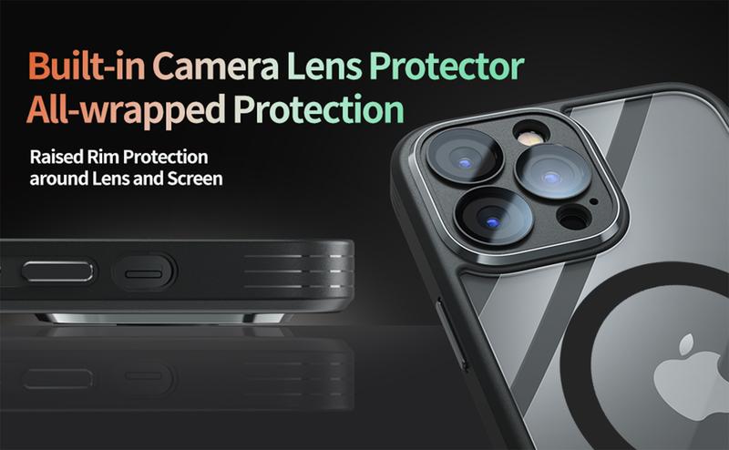 Camera Lens Protector Protection Phone Cases, Soft Rubber Side, Handy Grip, For iPhone 17 Pro Max Case,16,15,14,13,12 Shockproof Magsafe Casing Cover