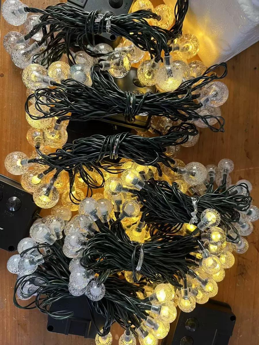 100LED bulb globe, length 39.3 feet, solar powered, 8 flashing modes , outdoor camping waterproof patio decorative , can be used for Valentine's Day, Easter, all kinds of festivals, birthday wedding decoration Fairy Lights 100LED bulb globe, length 39.3 feet, solar powered, 8 flashing modes , outdoor camping waterproof patio decorative , can be used for Valentine's Day, Easter, all kinds of festivals, birthday wedding decoration Fairy Lights