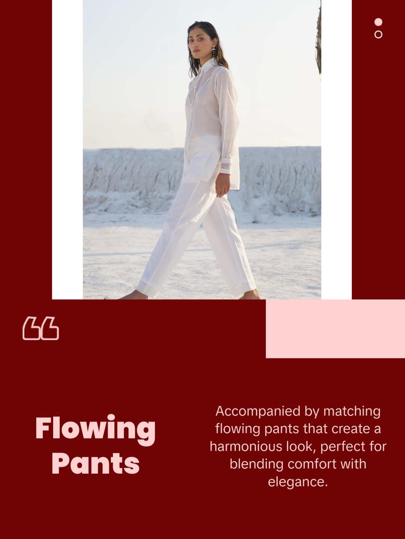 Lily pearl white shirt and pant