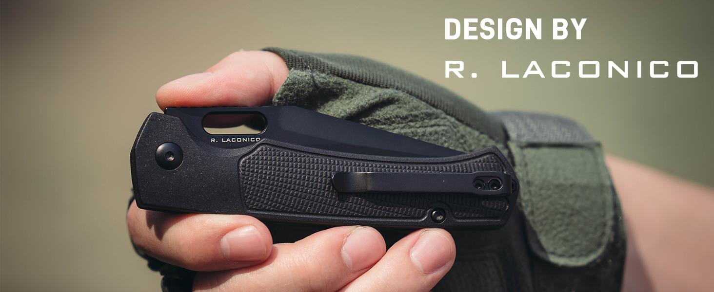 Artisan Cutlery Revel Folding Pocket Tool Knife AR-RPM9 Blade FRN Handle Outdoor Hunting Knives for Christmas gift, Camping, Hunting and Survival Gear Survival Equipment Set