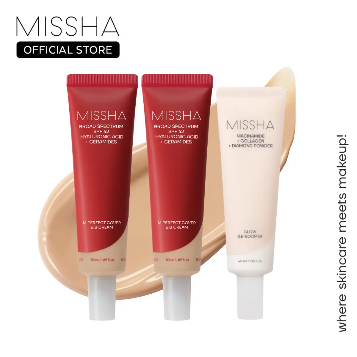 [MISSHA Official] Tiktok Viral BB Cream + Primer Trio